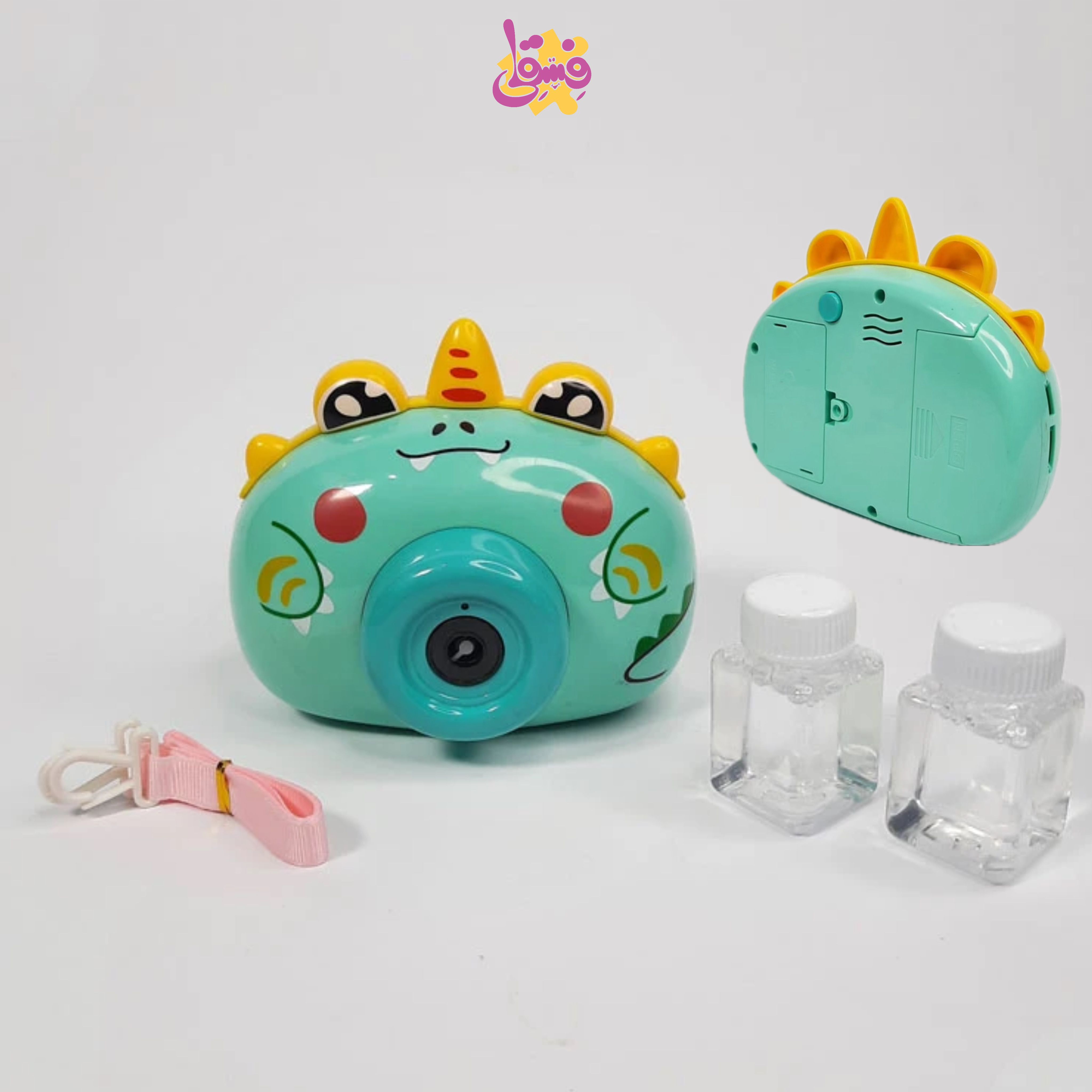 حباب ساز دوربینی در ۴ طرح (قورباغه،فیل،دایناسور و اردک)  | فروشگاه اسباب بازی فسقلی