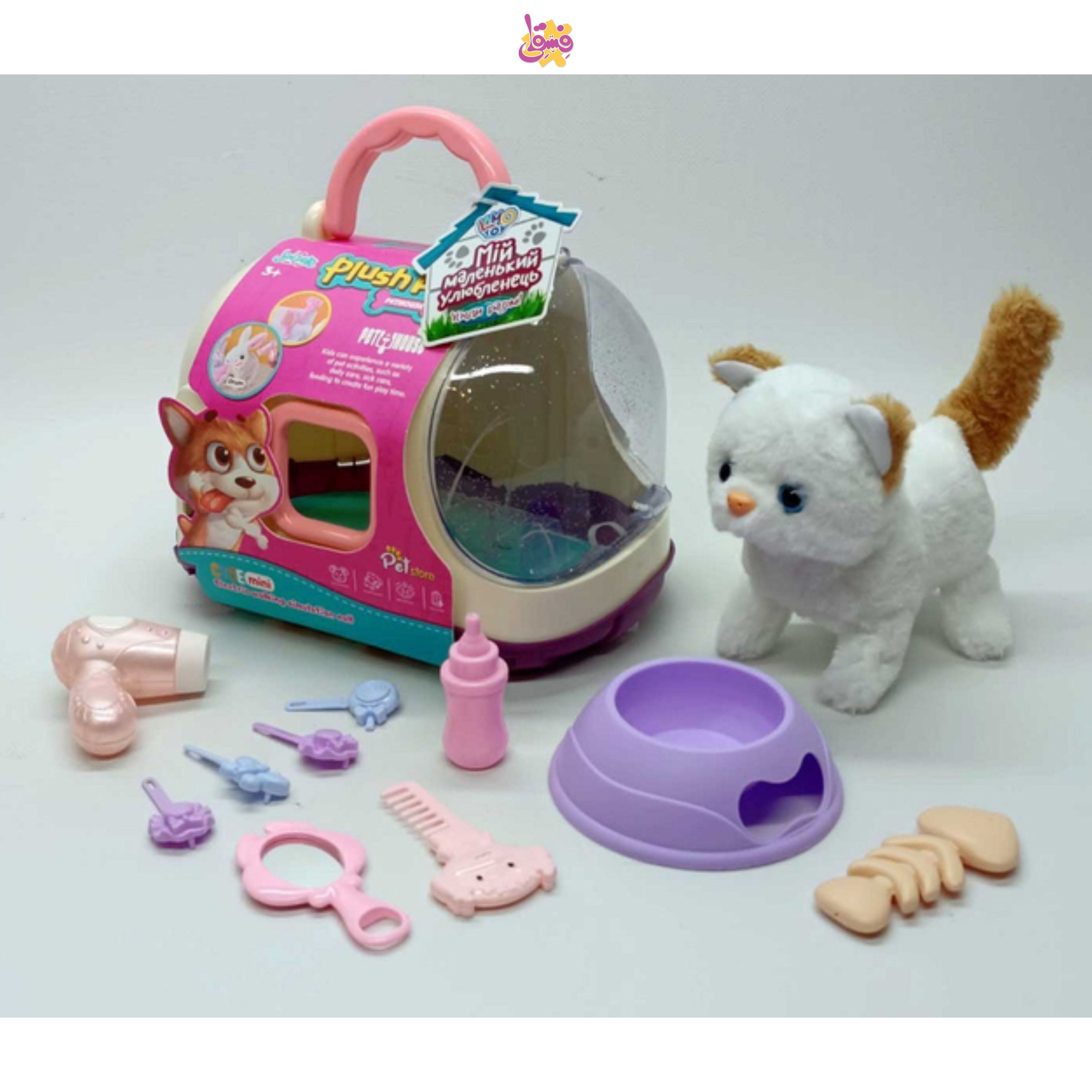 خرید باکس گربه و سگ همراه با وسیله از فروشگاه اسباب بازی فسقلی