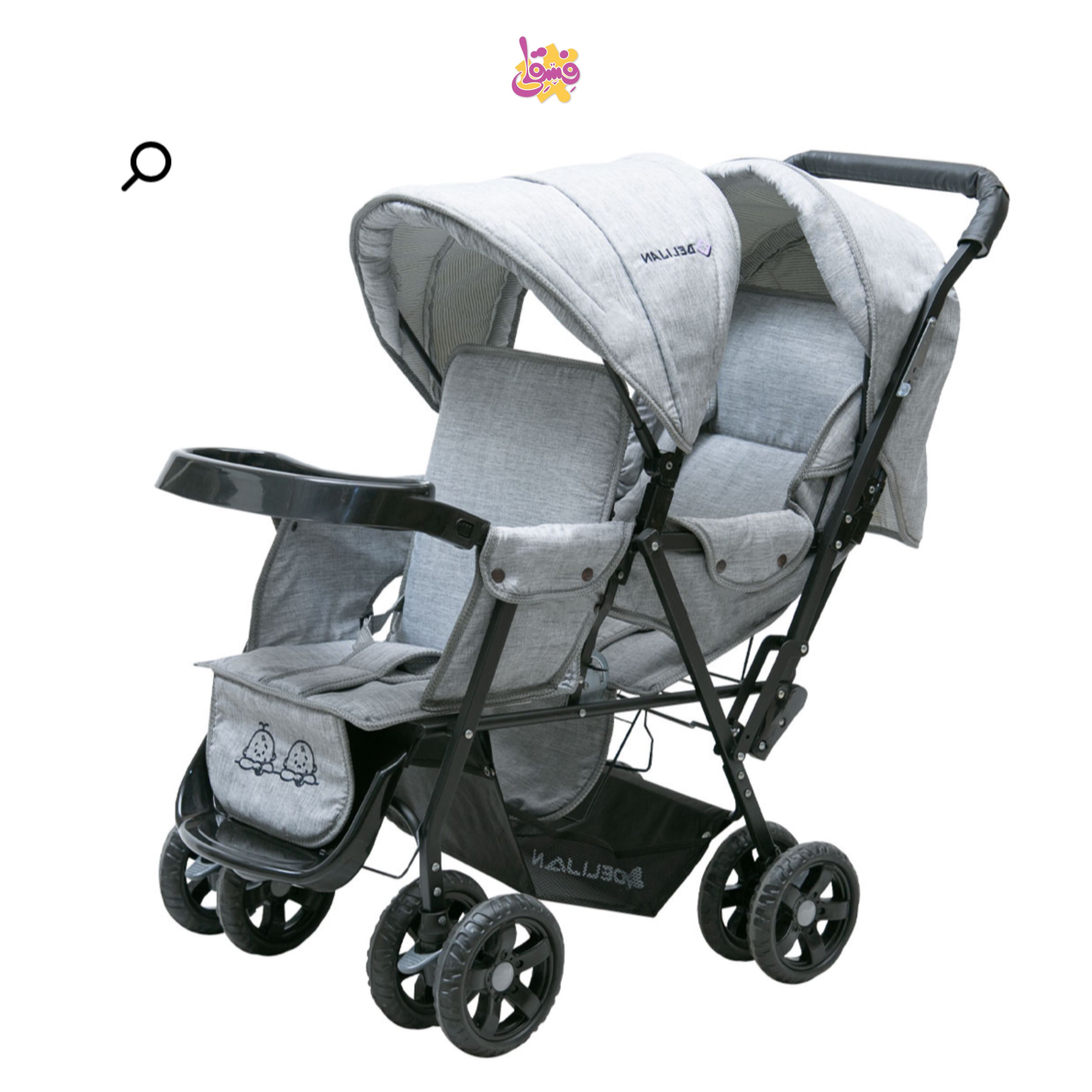 خرید کالسکه دوقلو دلیجان مدل ونوس از فروشگاه سیسمونی فسقلی