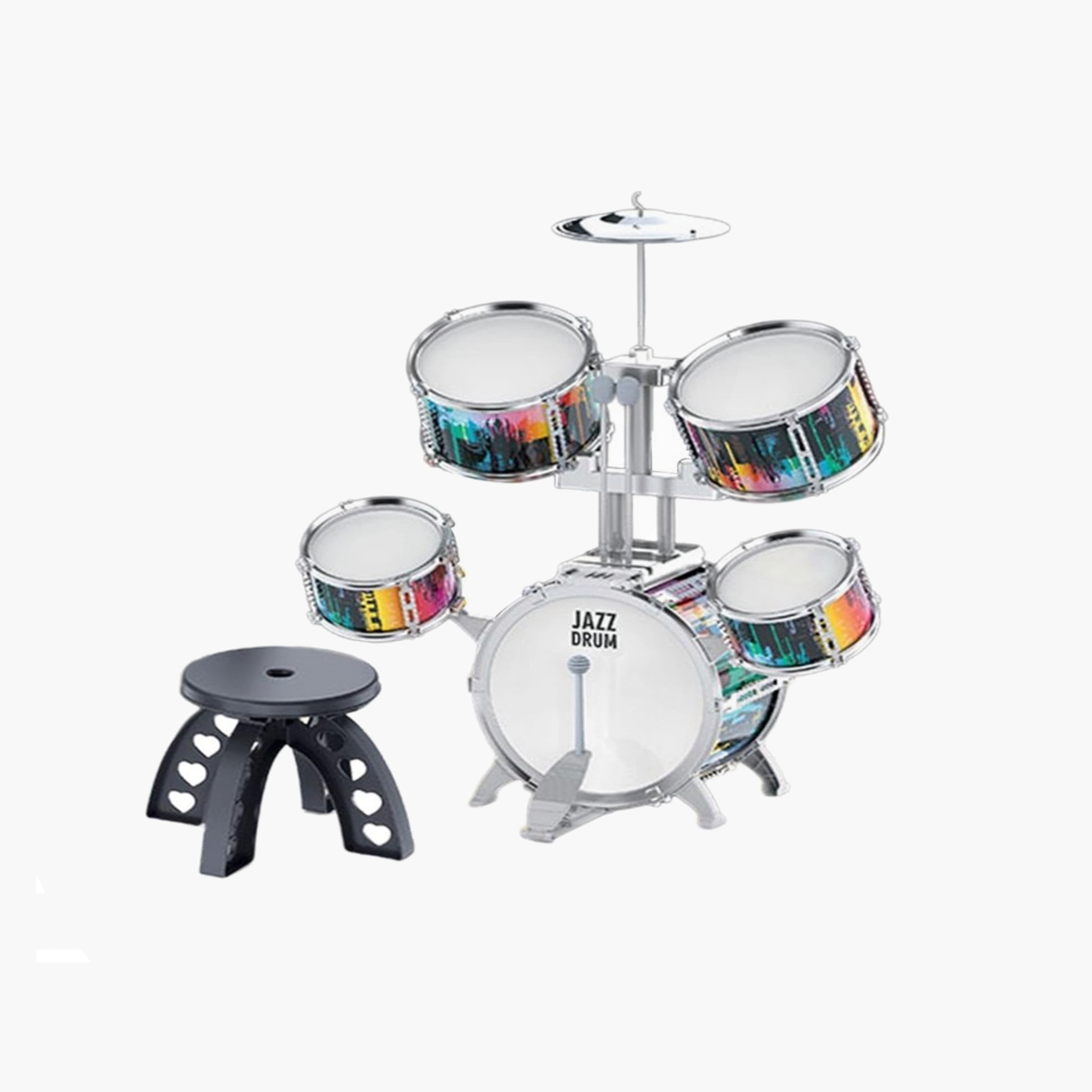 خرید ست جاز و درام با چهارپایه از فروشگاه اسباب بازی فسقلی