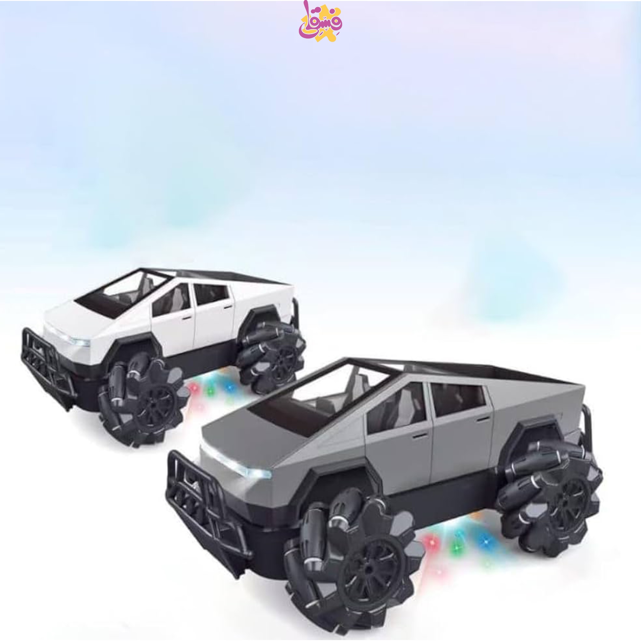 خرید ماشین کنترلی تسلا دودزا  چرخ کپسولی در فروشگاه فسقلی