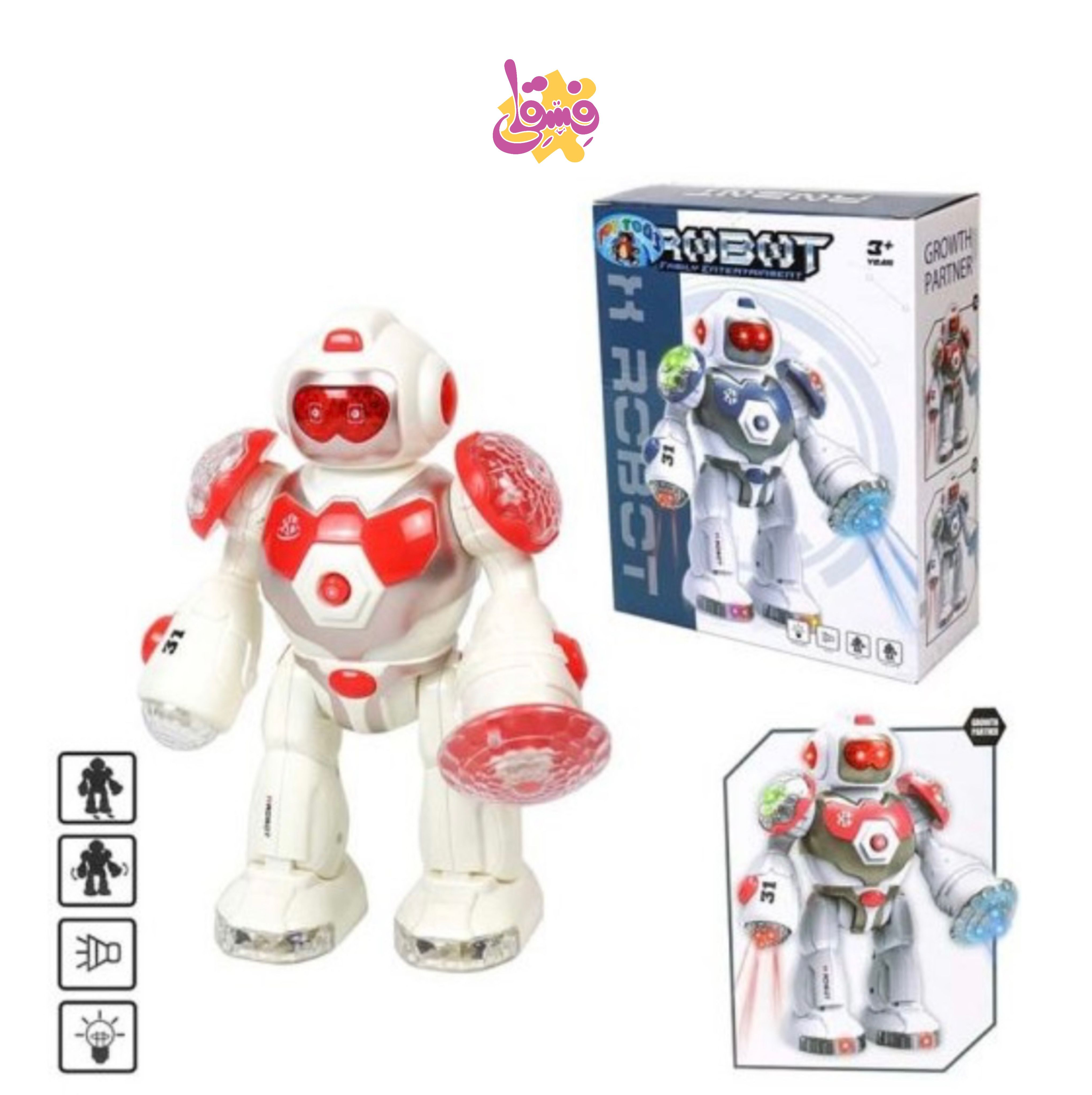 ربات موزیکال نوری Growth Partner مدل 8832 | فروشگاه اسباب بازی فسقلی