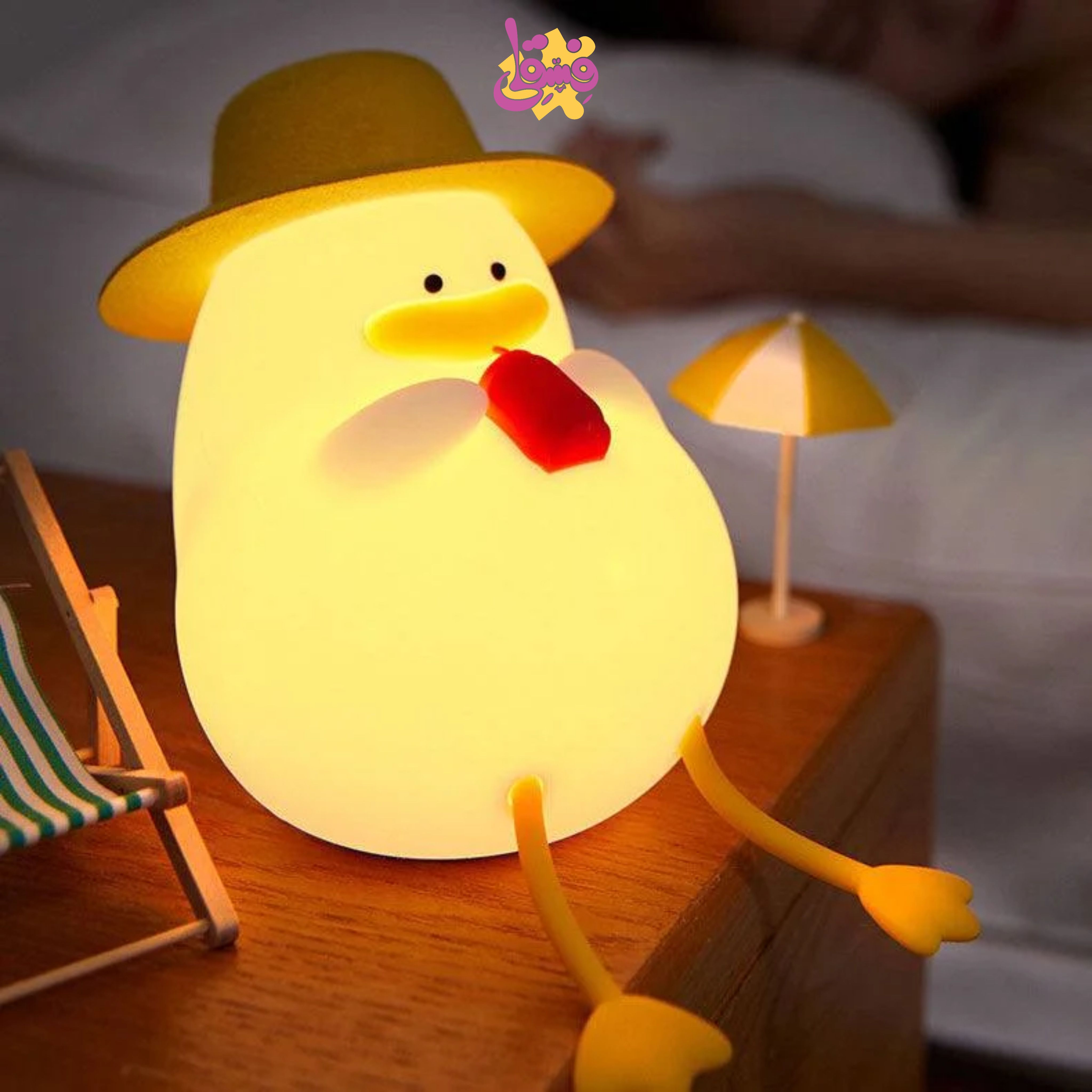 شب خواب سیلیکونی ‎طرح جوجه کلاه دار | فروشگاه اسباب بازی فسقلی